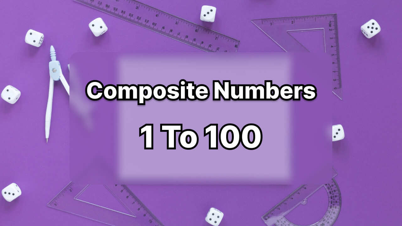 Composite Numbers 1 to 100